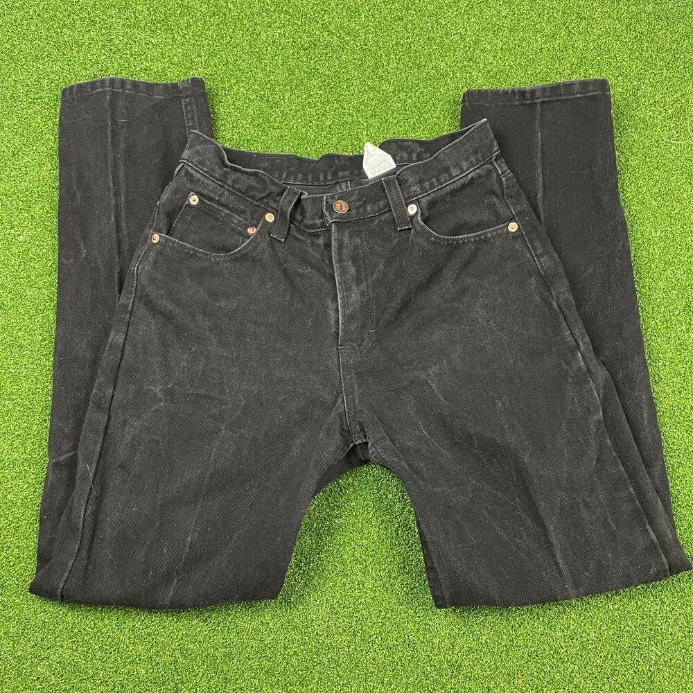 Vintage 80s Jordache Black Denim High Waisted Tapered Jeans Sz 9/10